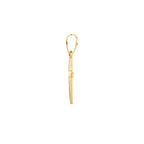 Anhänger Kreuz 20 mm 14K Gelbgold