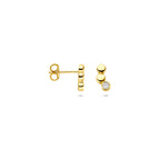 9K Ohrstecker Zirkonia 8,5 mm 9K Gelb