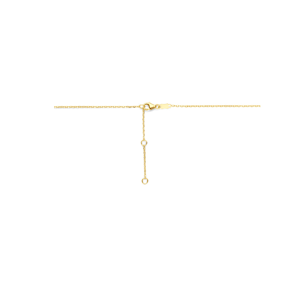 Onyx-Halskette 40 - 42 - 44 cm 14K Gelbgold