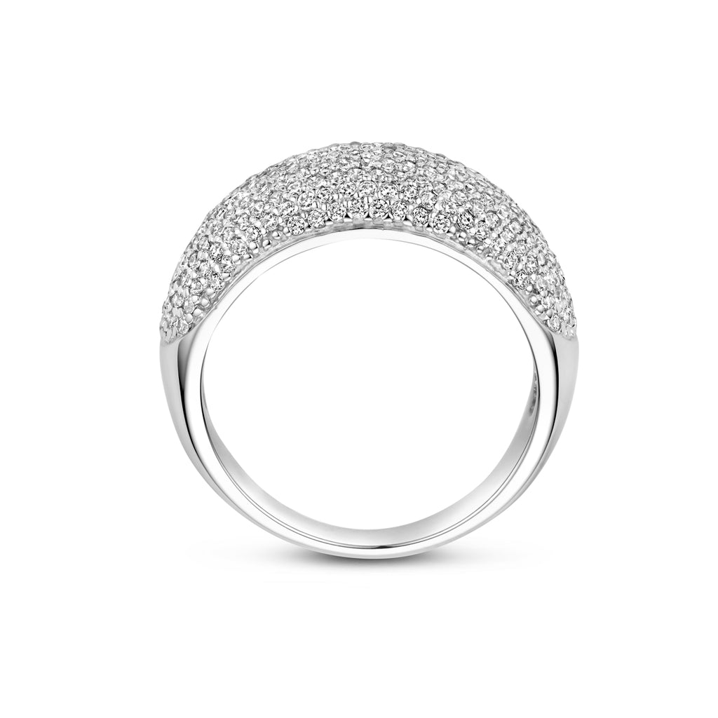 Ring Zirkonia Silber rhodiniert