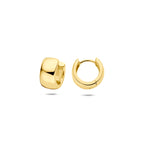 Klappohrringe 10,5 mm 1 Mikron versilbert (gelb)