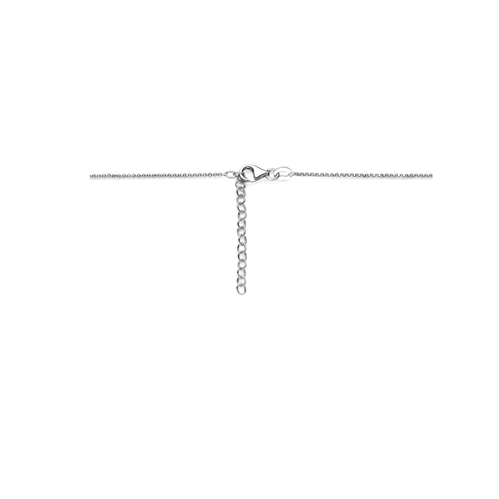 Halskette 40 + 4 cm Silber rhodiniert