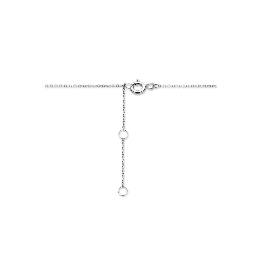 Halskette Herz 40 - 42 - 44 cm 14K Weißgold