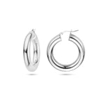 oorringen 6,0 mm ronde buis zilver gerhodineerd