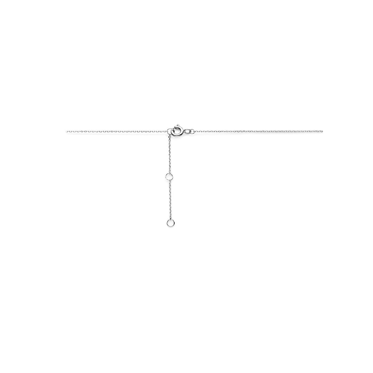 Halskette Kreise Zirkonia 40 - 42 - 44 cm 14K Weißgold