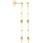 oorhangers 50 mm 14K geelgoud - rondje,bolletje,ringetje,draad