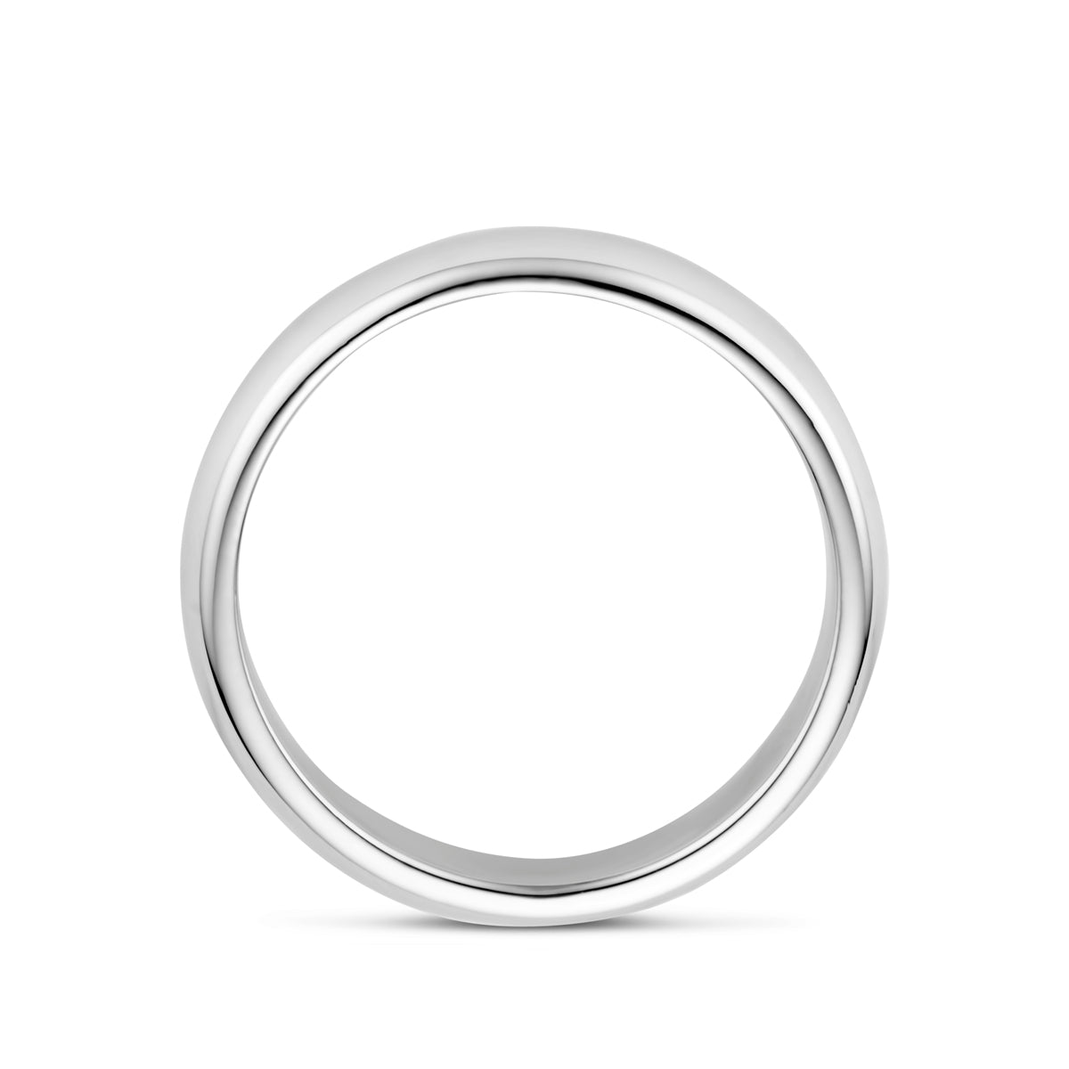 Ring 5,5 mm Sterlingsilber rhodiniert