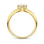 Ring Zirkonia 14K Gelbgold