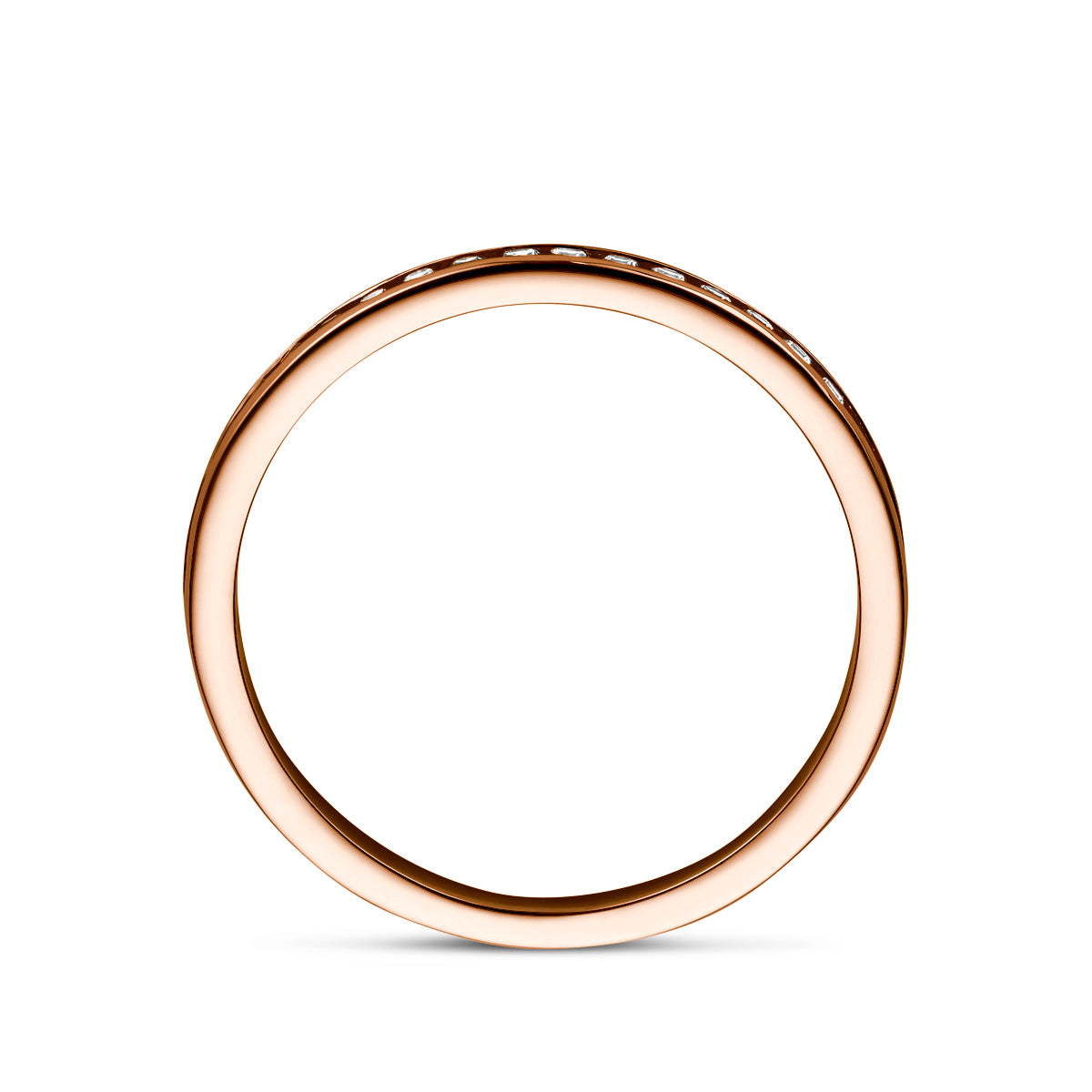 Beisteckring Zirkonia 14K Roségold