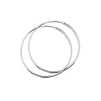 Ohrringe 1,5 mm Rundrohr silberweiß