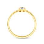 Ring Zirkonia 14K Gelbgold