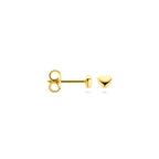Ohrstecker Herzchen 3 mm 14K Gelbgold