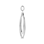 hanger zirkonia 50 mm zilver gerhodineerd