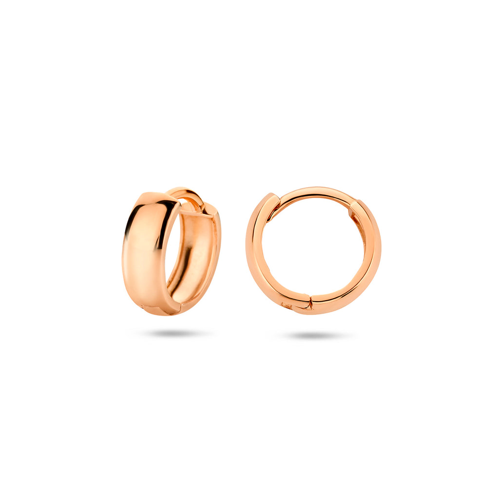 Klappohrringe 12 mm 14K Roségold