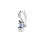 Anhänger mit Geburtsstein 10 mm Silber rhodiniert