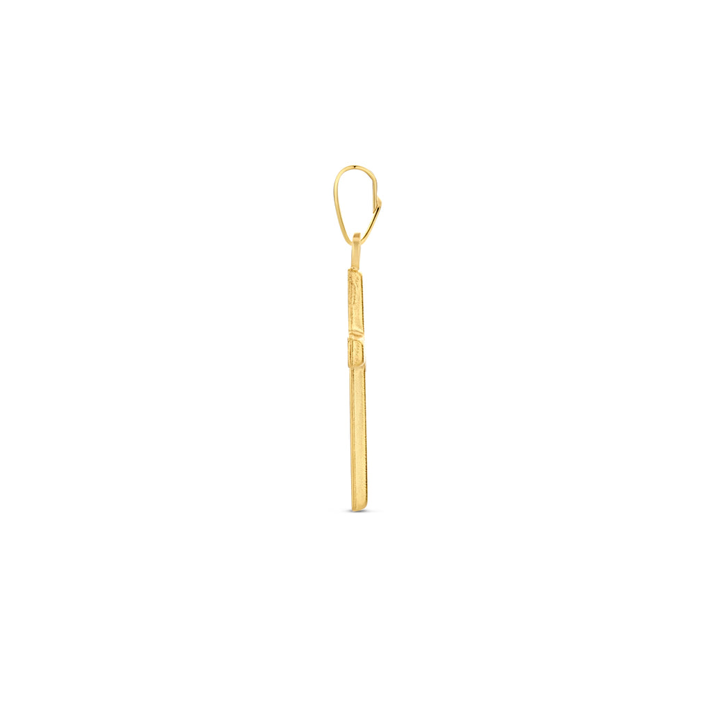 hanger kruis gediamanteerd 14K geelgoud