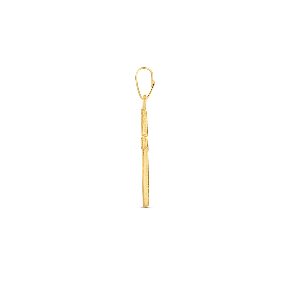 hanger kruis gediamanteerd 14K geelgoud