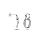 oorhangers zirkonia zilver gerhodineerd