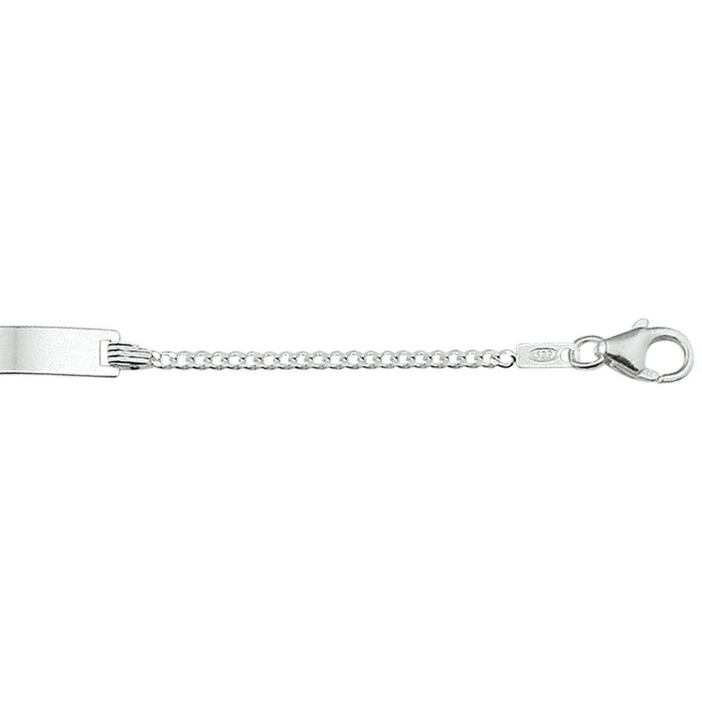 Gravurarmband Gourmetteplatte 4,2 mm silberweiß