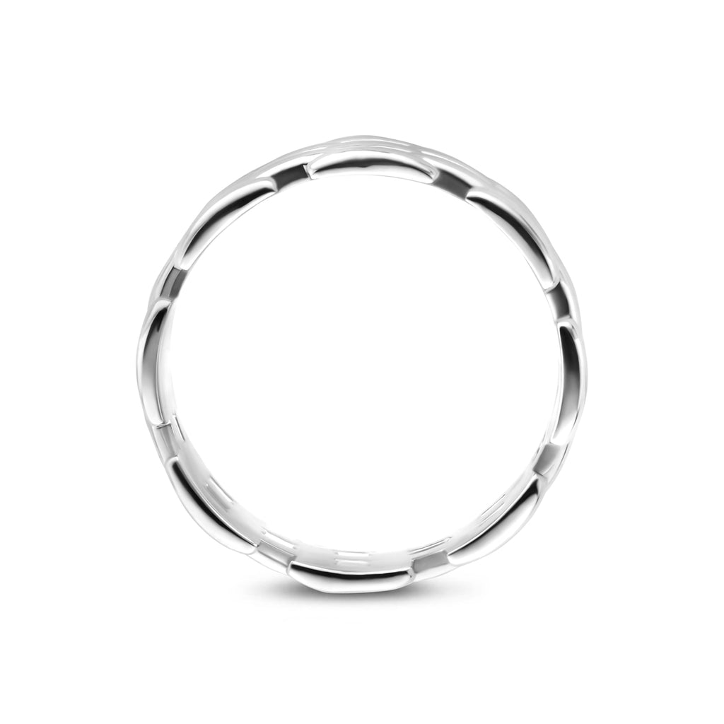 Ringglied Silber rhodiniert