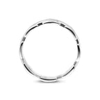 Ringglied Silber rhodiniert