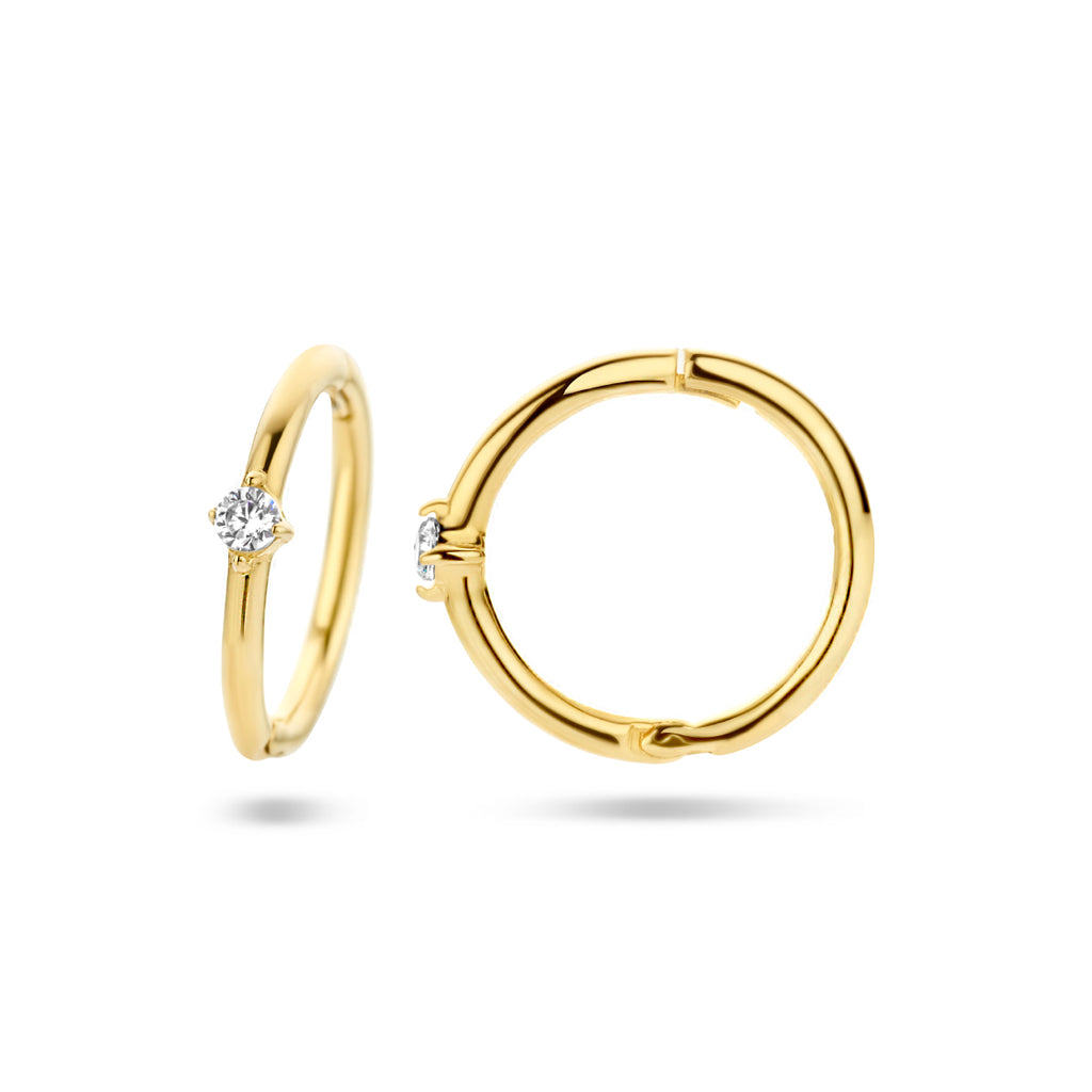 Ohrhänger Zirkonia 14K Gelbgold