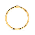 ring diamant 0.115ct h si 14K geelgoud
