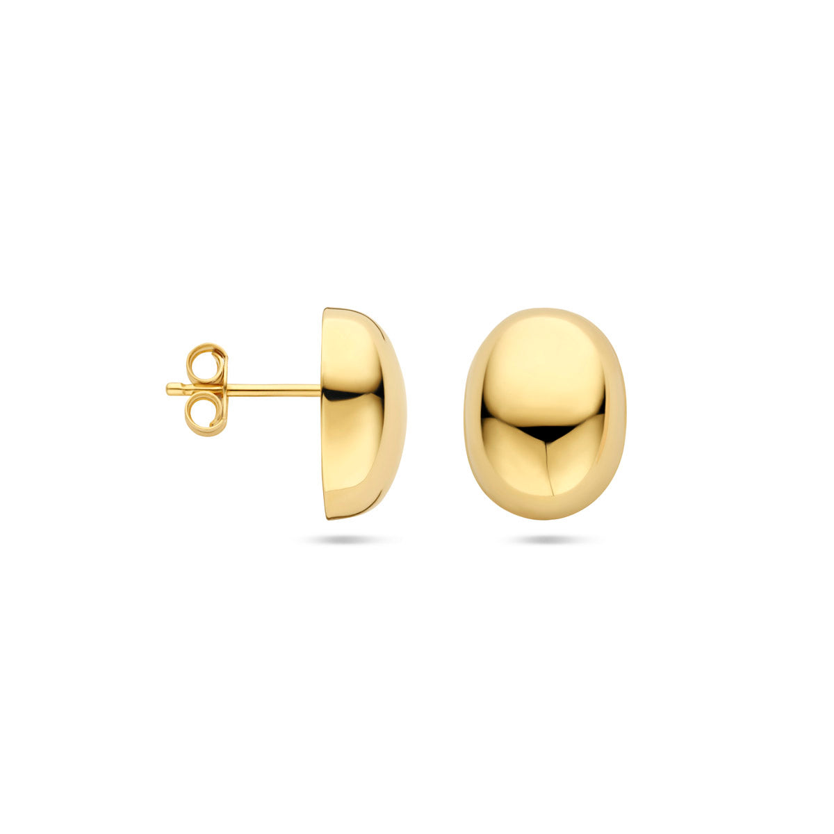 Ohrstecker 13 mm 14K Gelbgold