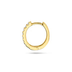 klapoorring diamant 0.075ct g si per stuk 14K geelgoud
