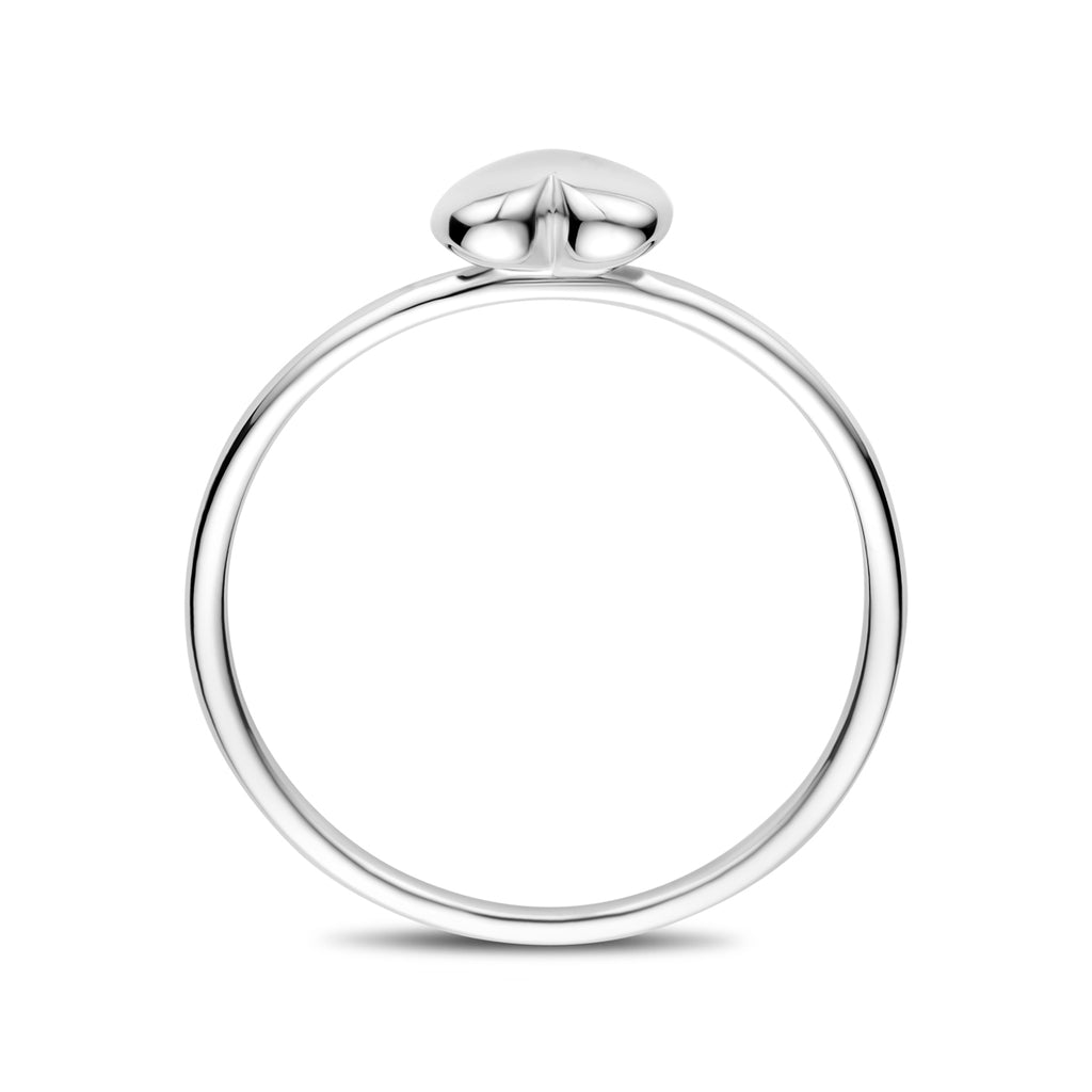 Ring Herz Silber rhodiniert
