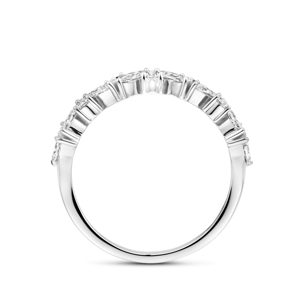 ring zirkonia 3,5 mm zilver gerhodineerd
