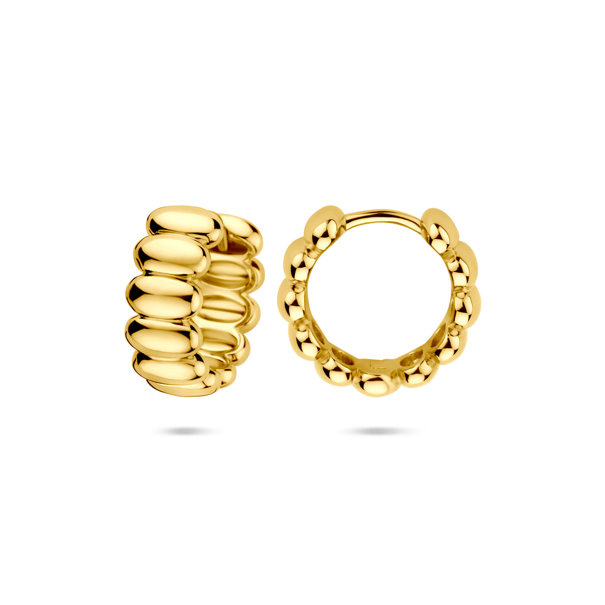 Klappcreolen 15,5 mm 1 Mikron silbervergoldet (gelb)