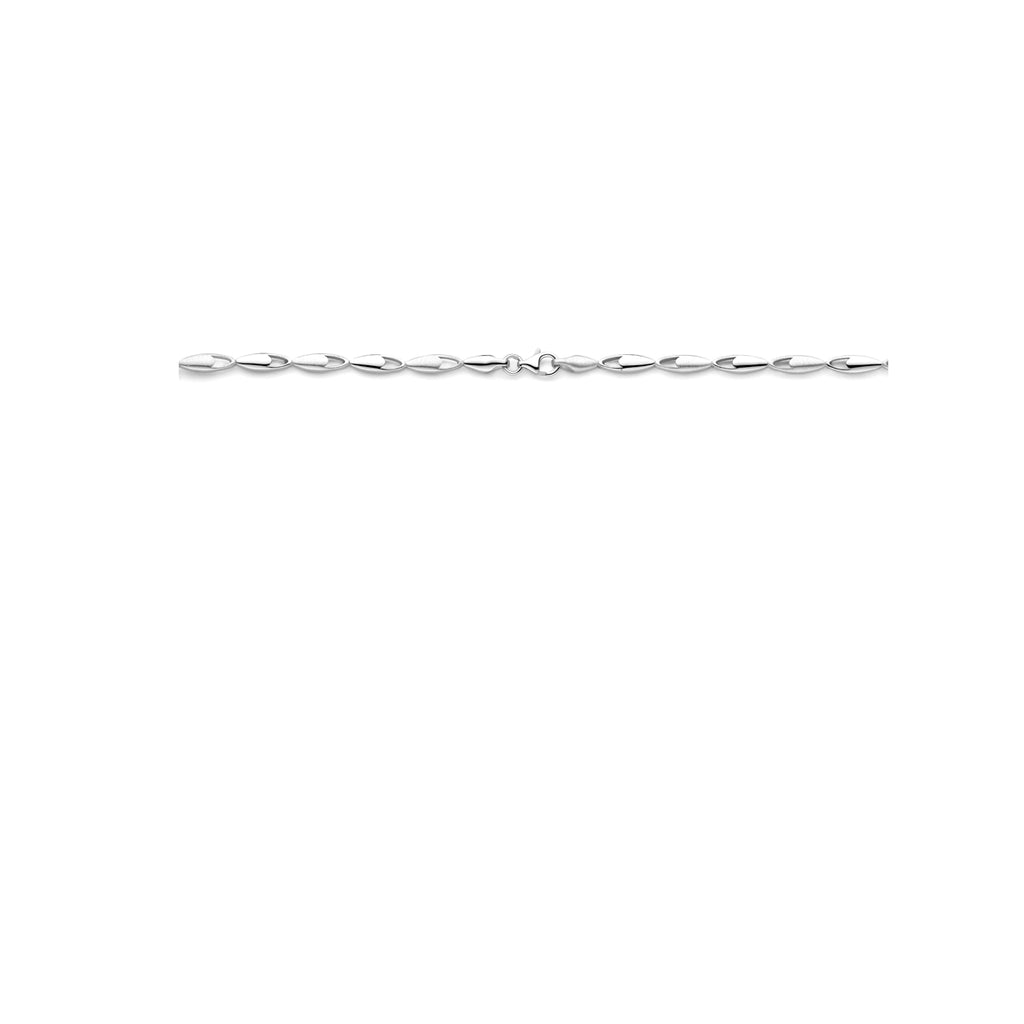 Halskette 4,5 mm 19 cm Silber rhodiniert