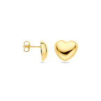 Ohrstecker Herzchen 12 mm 1 Mikron vergoldet (Gelbgold)
