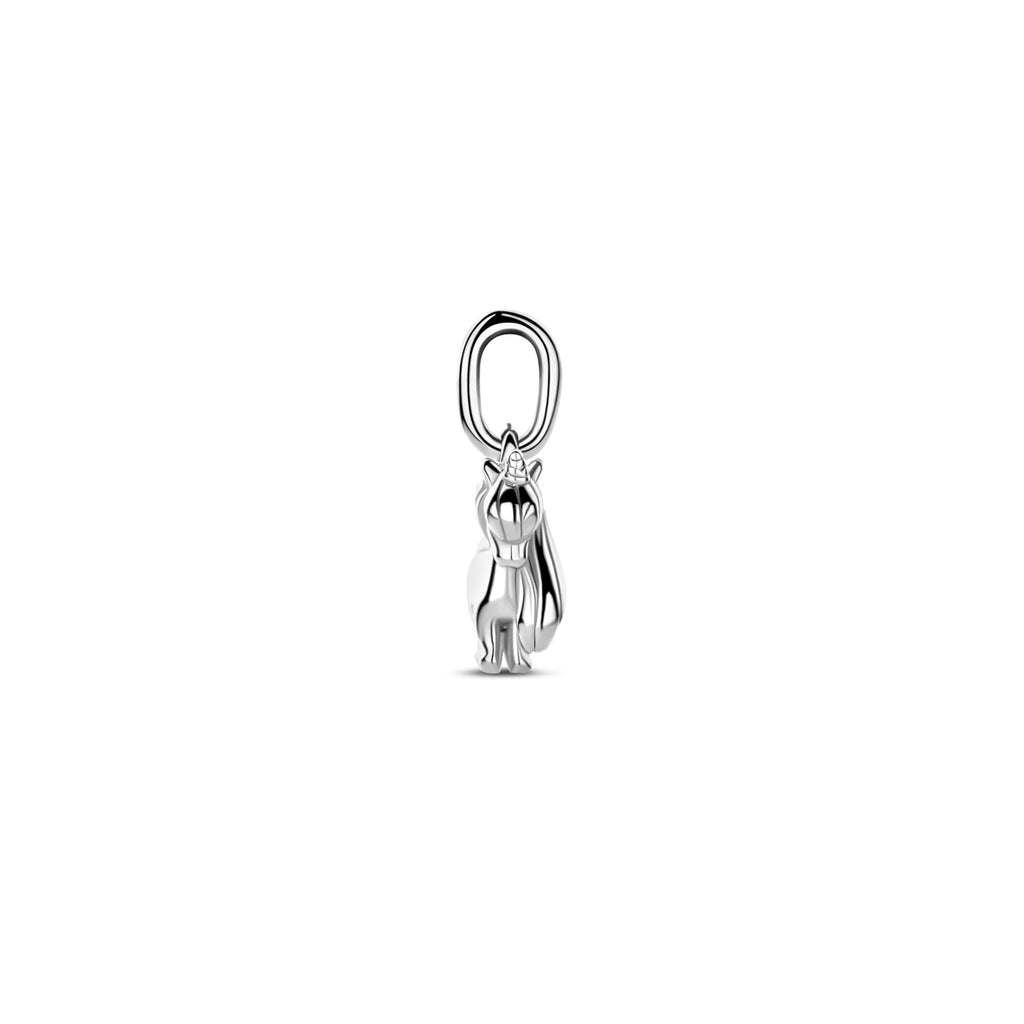 Einhorn-Anhänger 12 mm rhodiniertes Silber