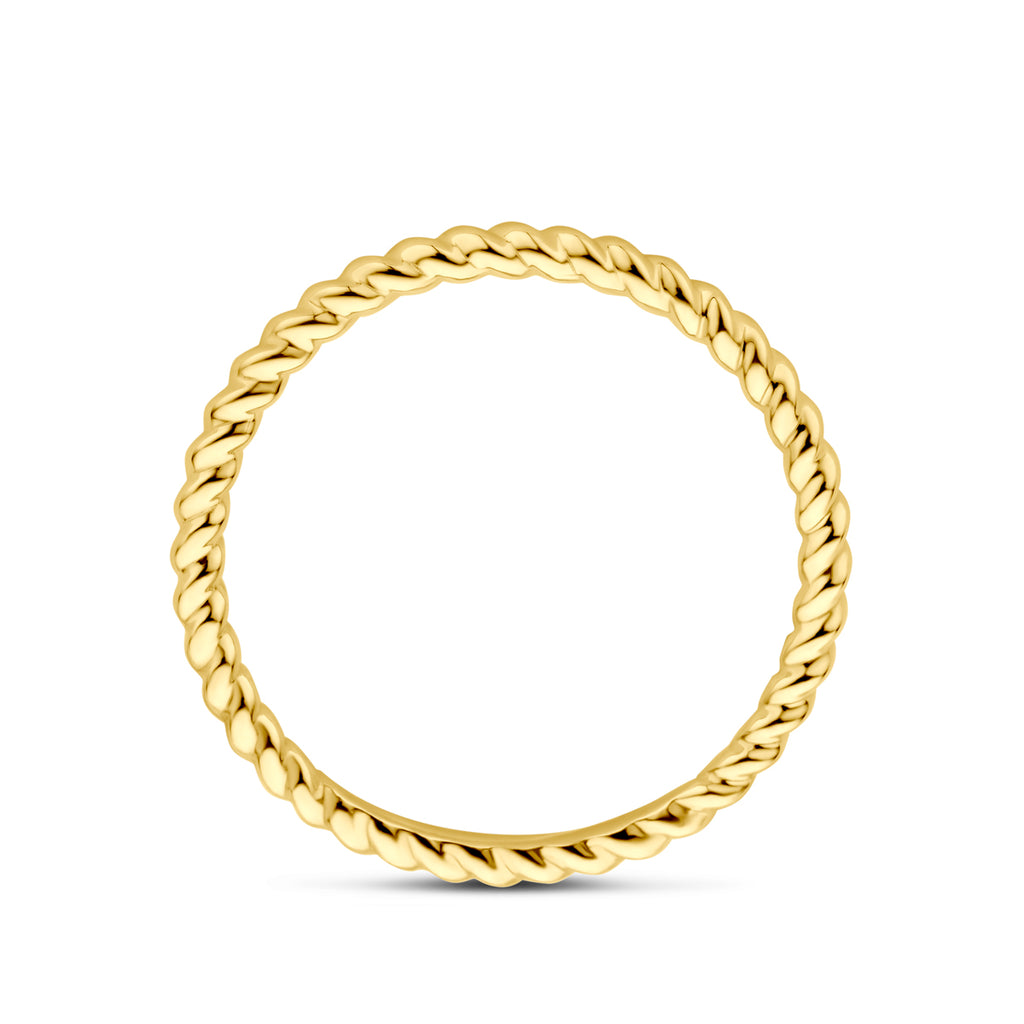 ring gedraaid 14K geelgoud