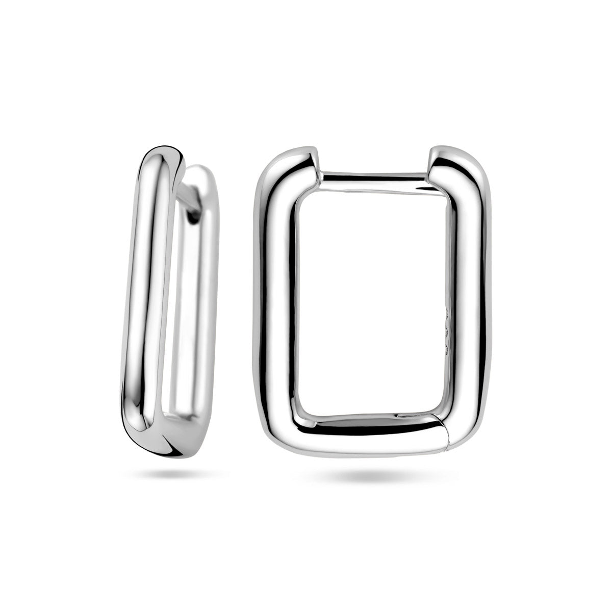 klapoorringen zilver gerhodineerd