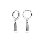 klapoorringen 22 mm zilver gerhodineerd