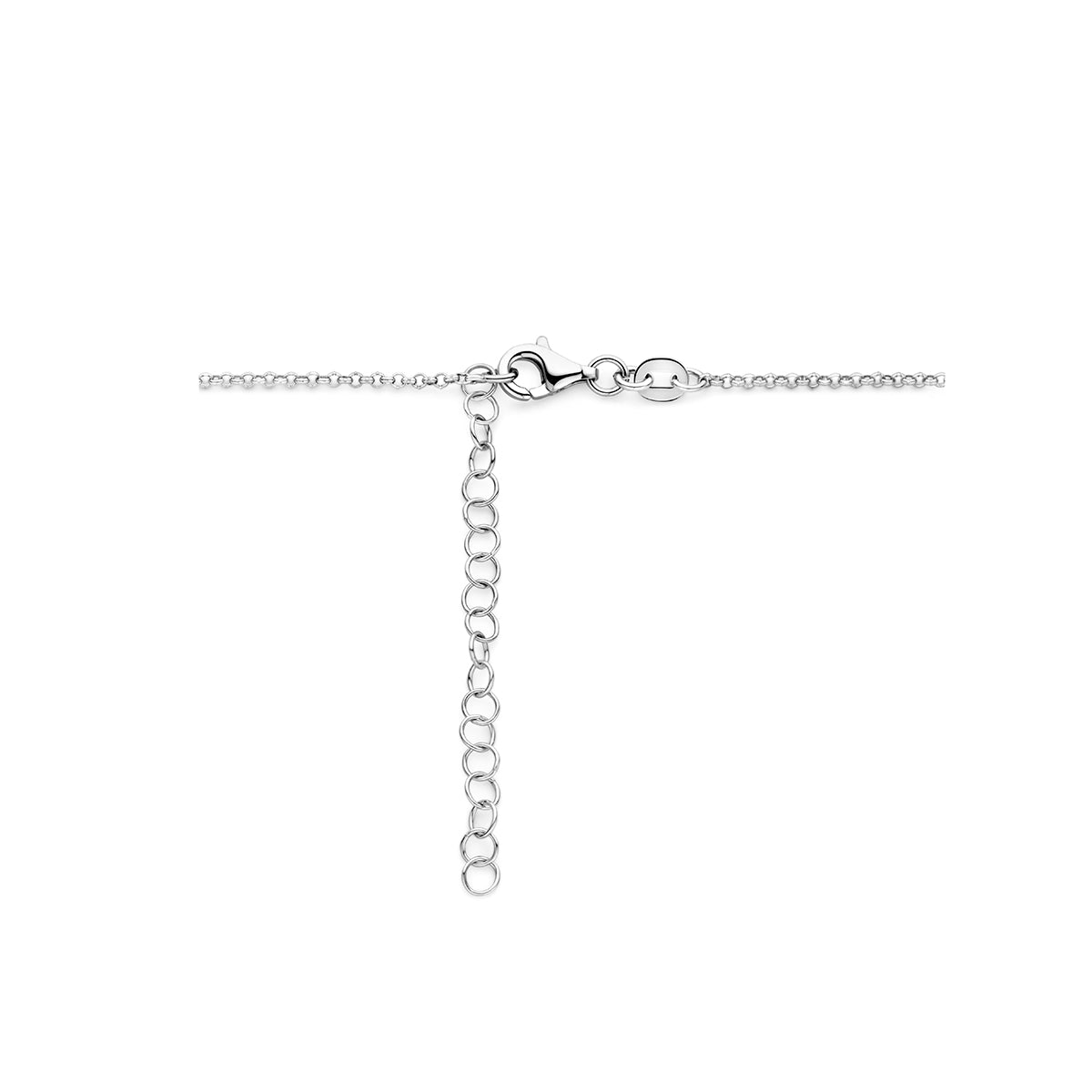 Halskette Herz 1,5 mm 42 + 5 cm Silber rhodiniert