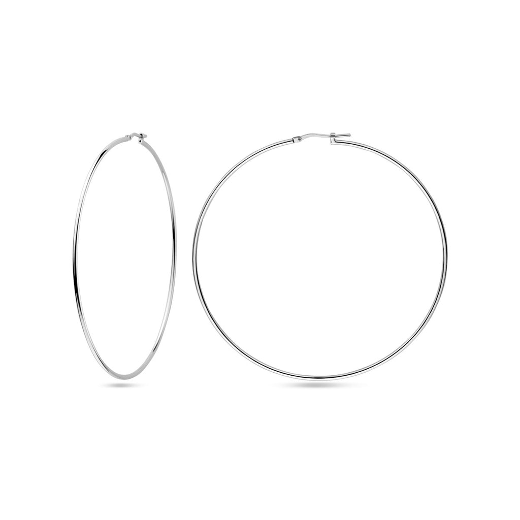 oorringen ronde buis 1,5 mm zilver gerhodineerd