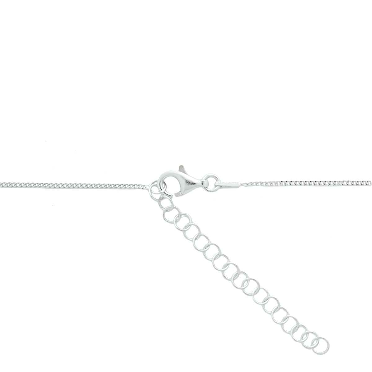 Gravurkette 40 + 5 cm Silber rhodiniert
