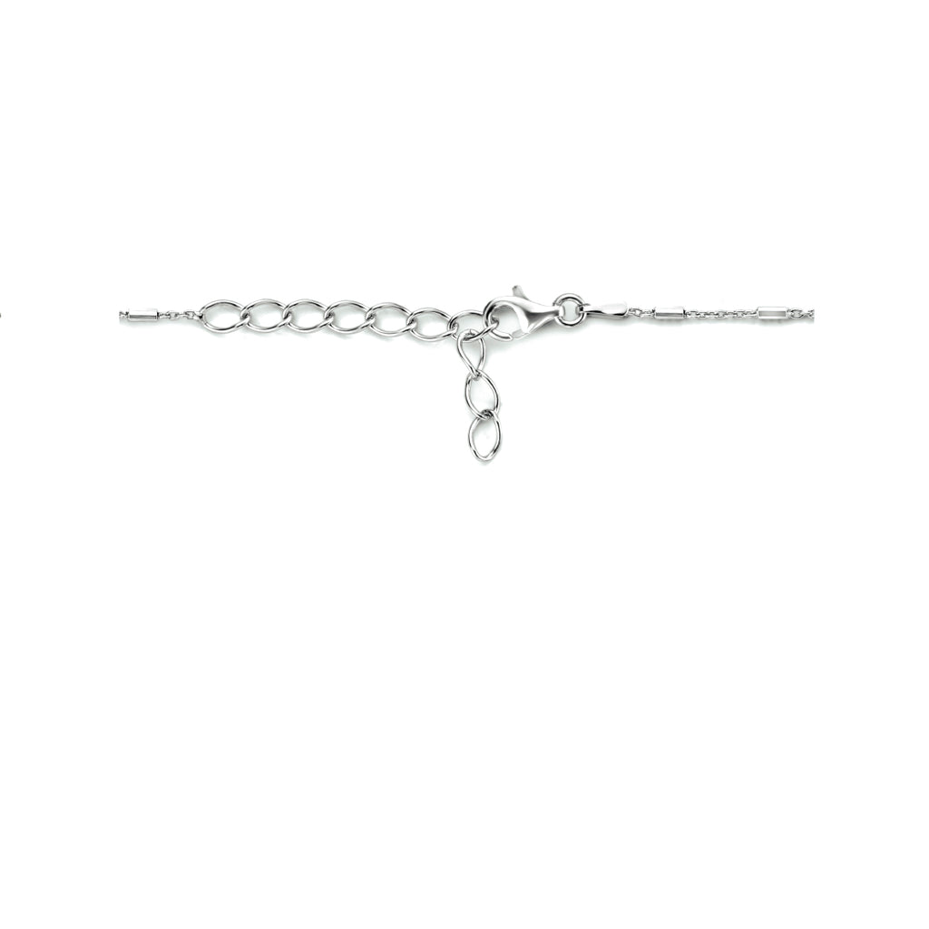 Halskette Rohre 1,3 mm 40 + 4 cm Silber rhodiniert