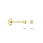 Ohrstecker Zirkonia 14K Gelbgold