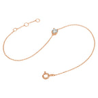 Armband Zirkonia 16,5 - 17,5 - 18,5 cm 14K Roségold