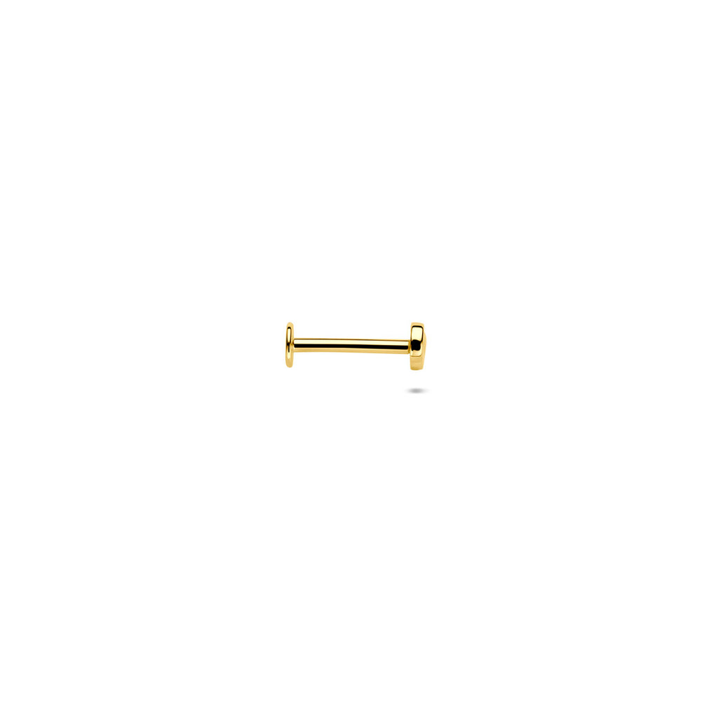 flat back piercing infinity 2,5 mm 14K geelgoud