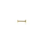 flat back piercing infinity 2,5 mm 14K geelgoud