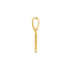 hanger hart 9,5 mm 14K geelgoud