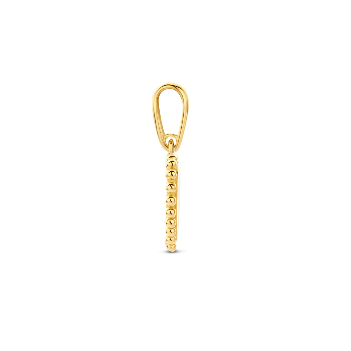hanger hart 9,5 mm 14K geelgoud