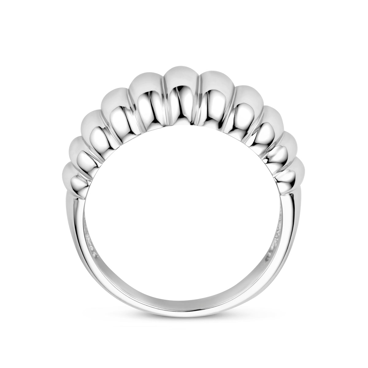 ring balloon zilver gerhodineerd