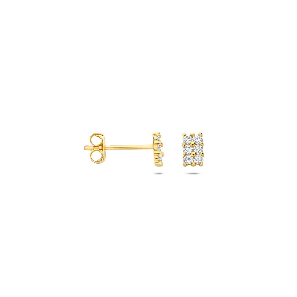 Ohrstecker Zirkonia 14K Gelbgold